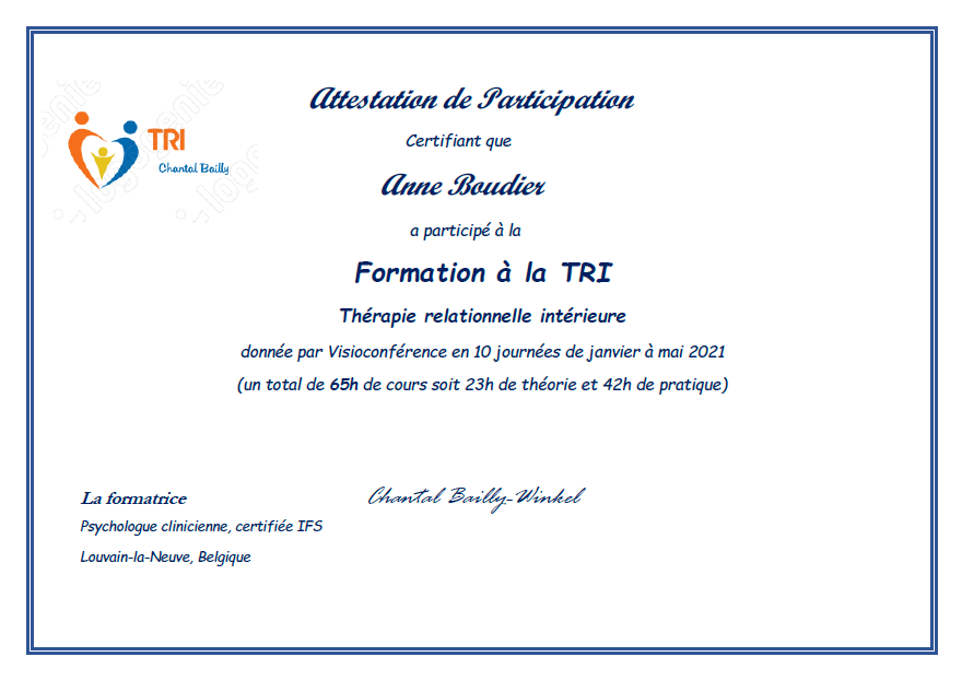 Certif TRI