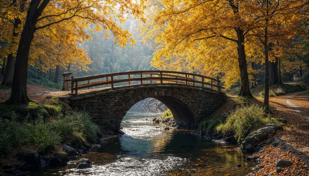 une belle scene naturelle d automne